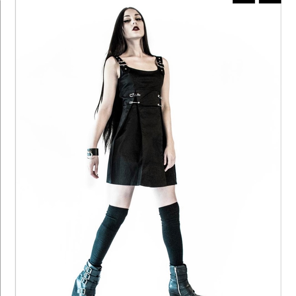 Lip service safety pin dress
